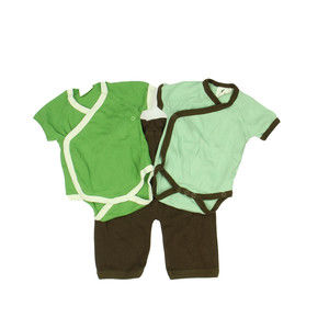 Kate Quinn | Earth Organic Baby Basics Boys Green | Brown Apparel Sets size: